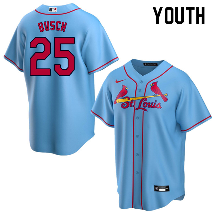 Nike Youth #25 Gussie Busch St.Louis Cardinals Baseball Jerseys Sale-Blue